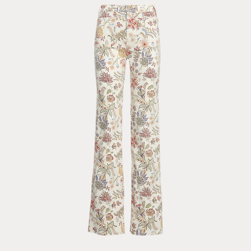 Polo Ralph Lauren Women's Jenn Floral Stretch Cotton Flare Jean